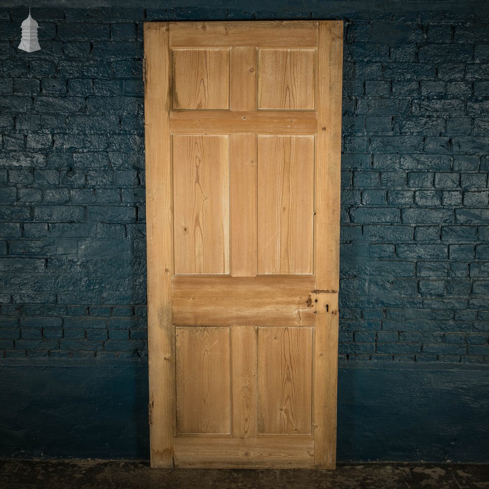 Pine Panelled Door, 6 Panel