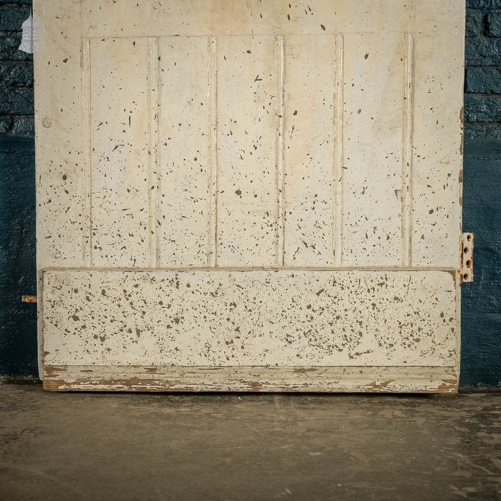 Pine Panelled Door, White Painted