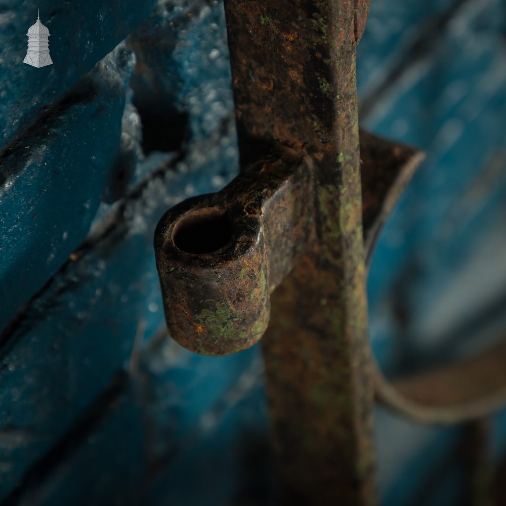 Scrollwork Garden Gate, 19th C Wrought Iron Gate