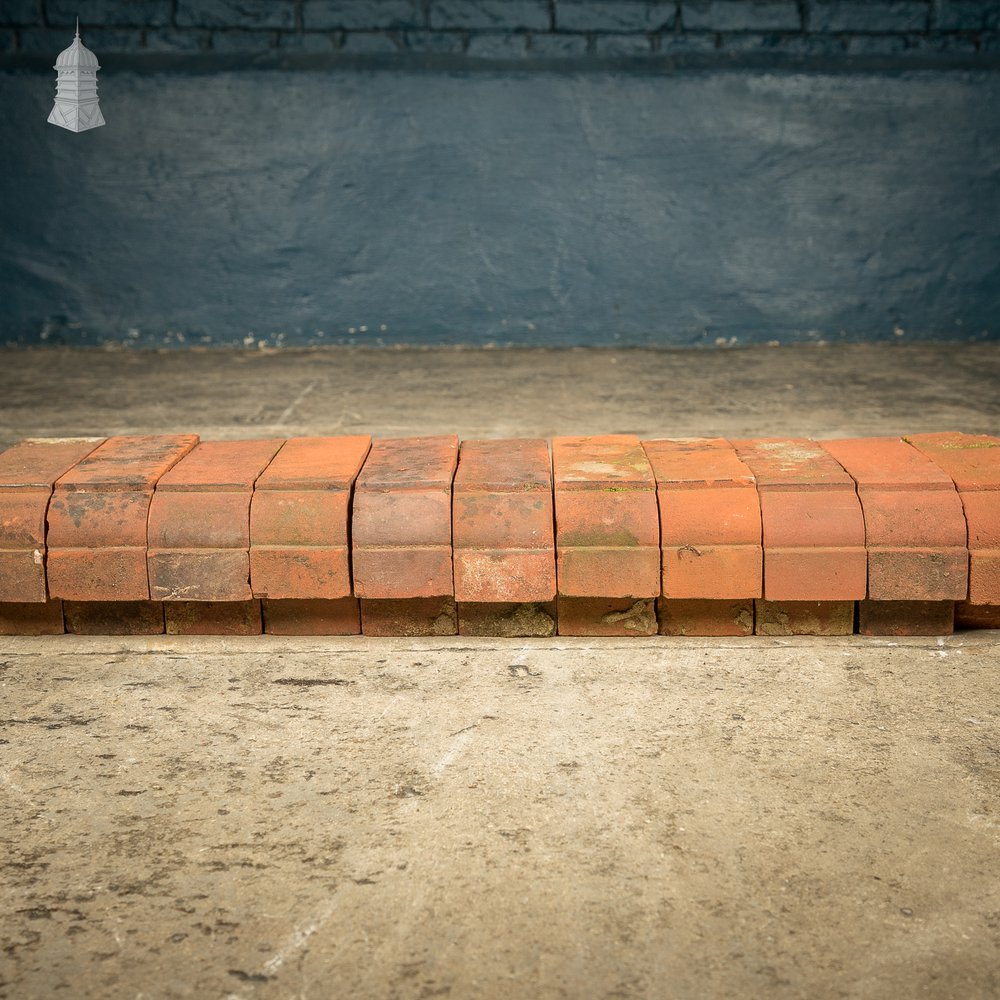 Stepped Bullnose Specials, Batch of 117 Red Brick Specials