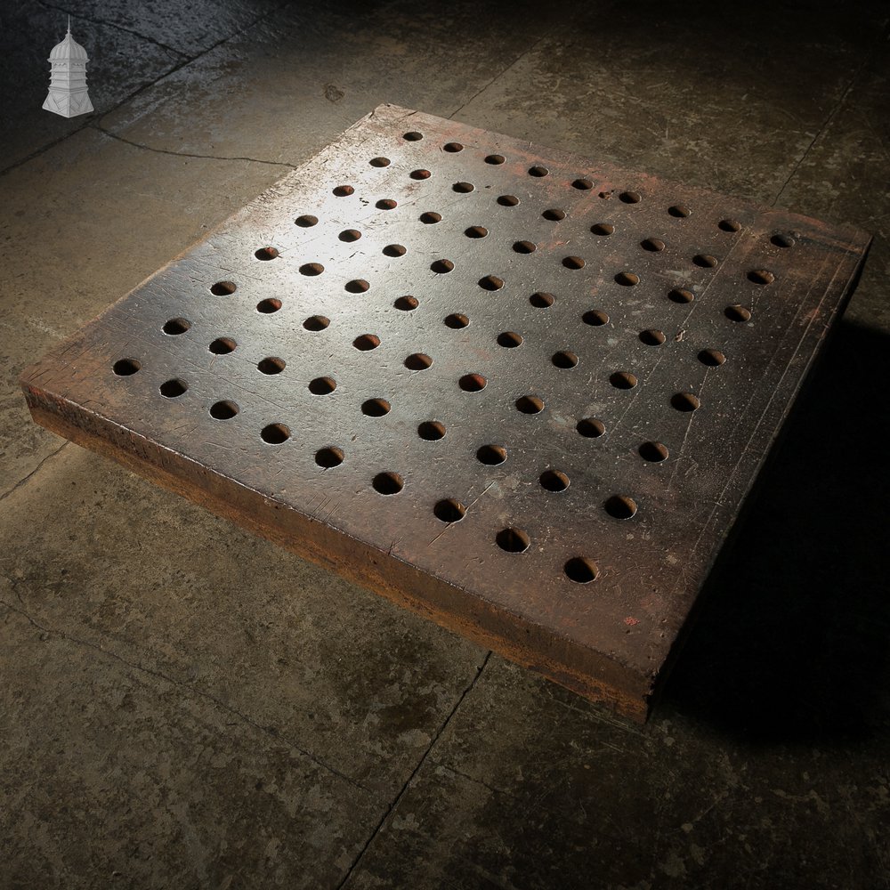 4ft x 4ft Cast Iron Industrial Surface Plate with Grid Holes