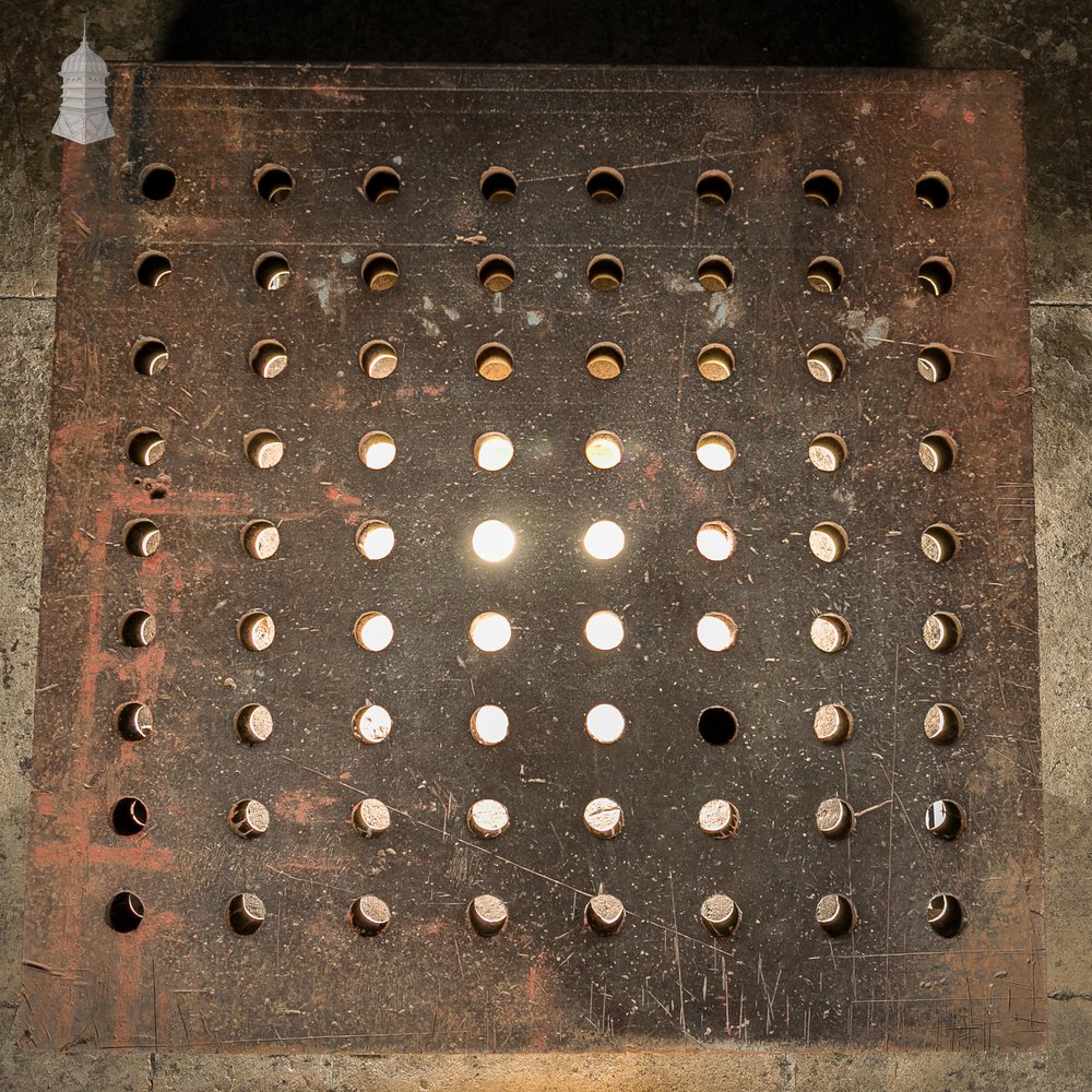 4ft x 4ft Cast Iron Industrial Surface Plate with Grid Holes