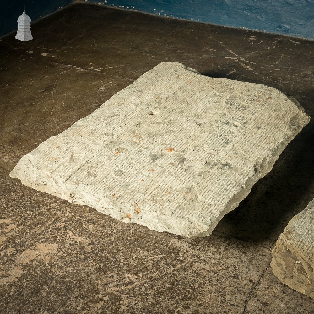 Batch of 3 Large Riven Flagstones with Machined Face