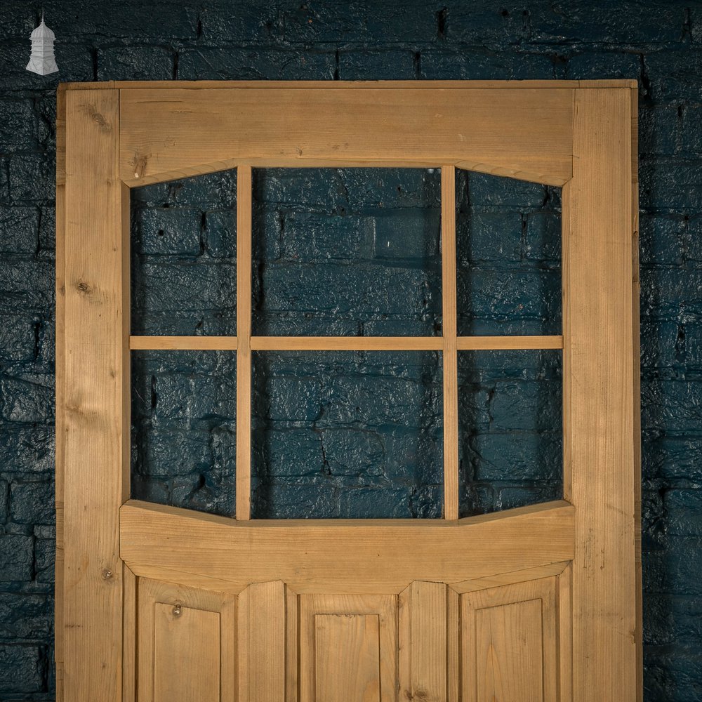 Half Glazed Doors, 12 Moulded Panel Pine Pair
