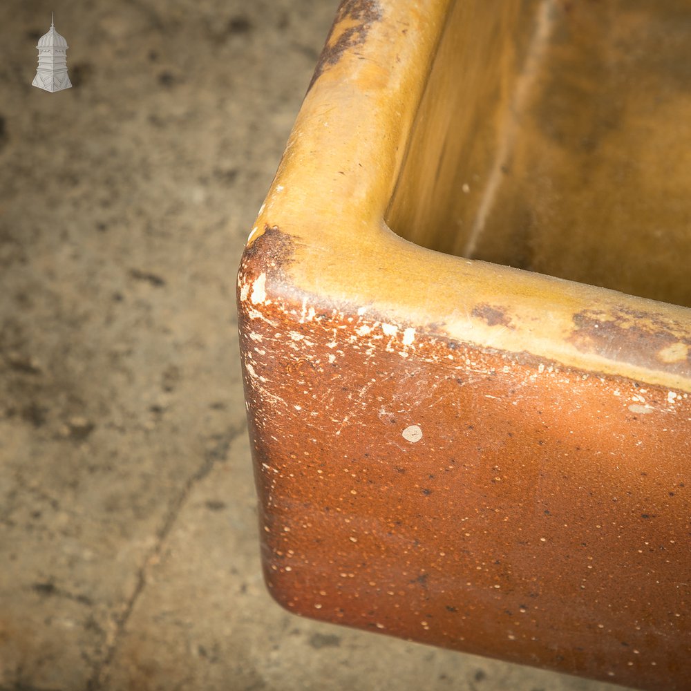 Trough Sink Planter, Worn Salt Glaze, Stamped ‘Hurlford by Kilmarnock’