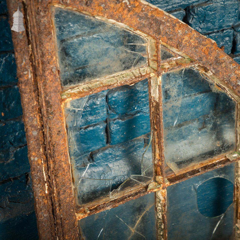 Arched Window Frames, Set of 5, Cast Iron