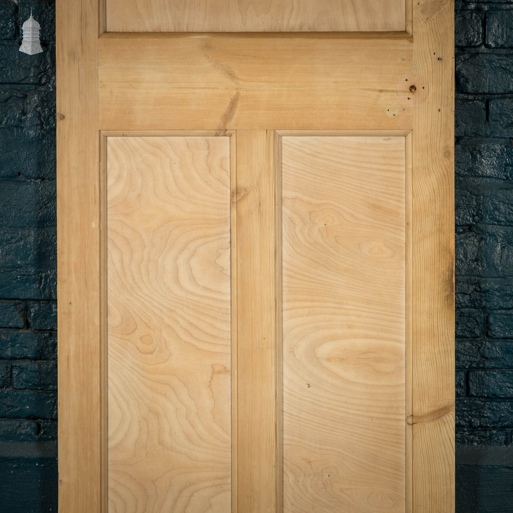 Pine Paneled Door, 3 Moulded Panel