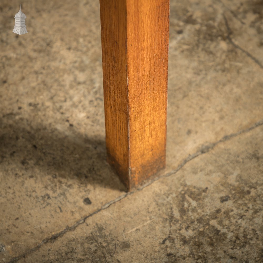 5ft Long Mid Century Oak School Science Lab Table