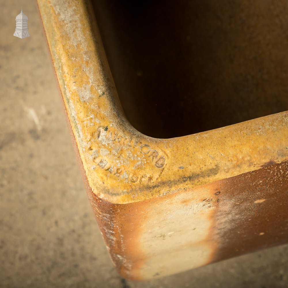 Trough Sink Planter, Worn Salt Glaze, Stamped ‘Hurlford by Kilmarnock’