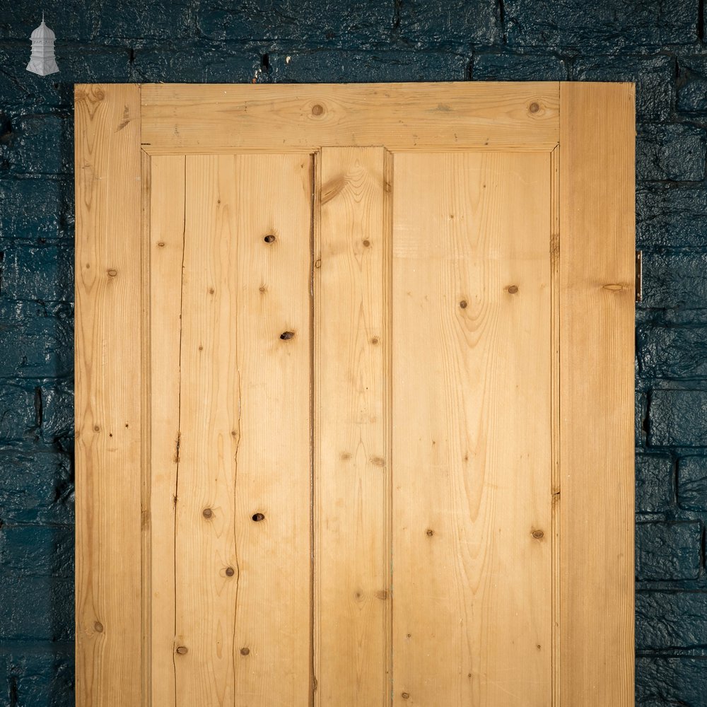 Pine Paneled Door, 4 Moulded Panel