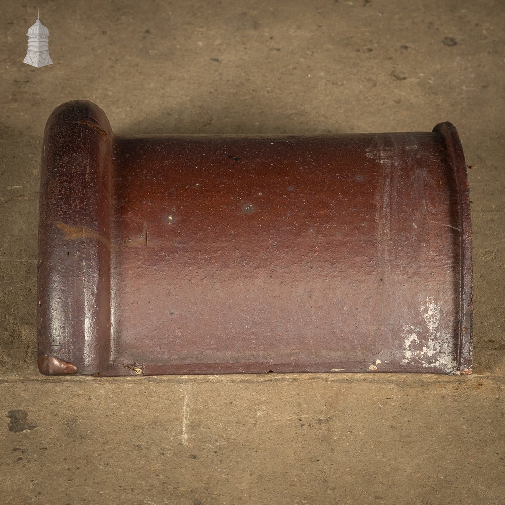 Half Round Ridge, Interlocking Salt Glazed Ridge Tile