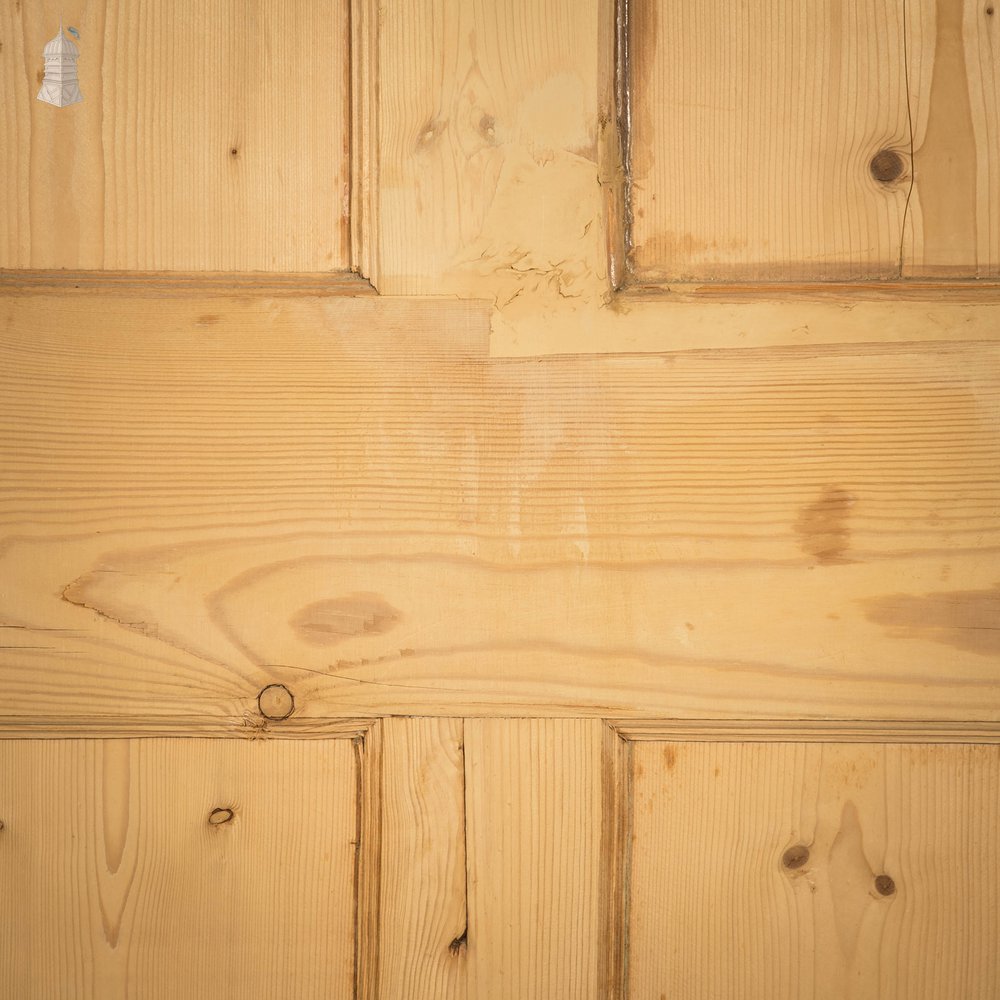 Pine Paneled Door, 4 Moulded Panel