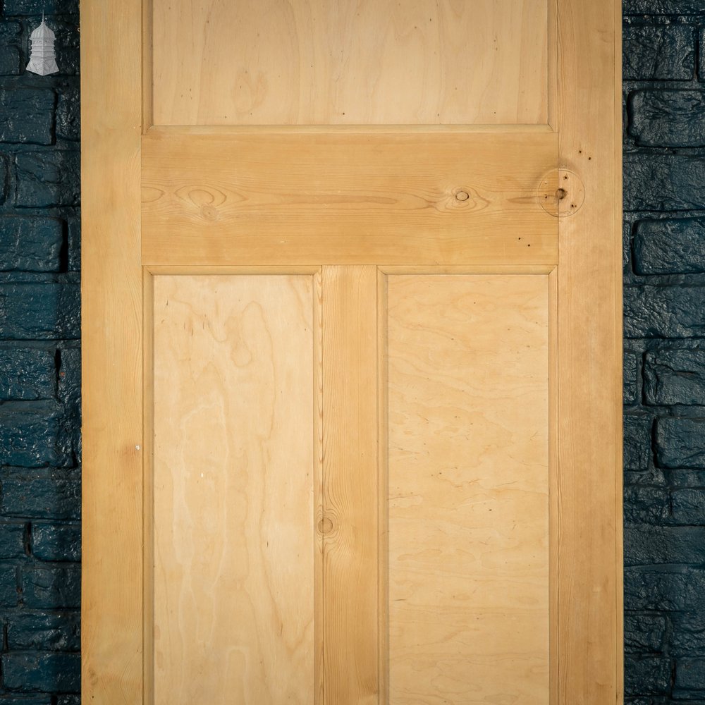 Pine Paneled Door, 3 Moulded Panel