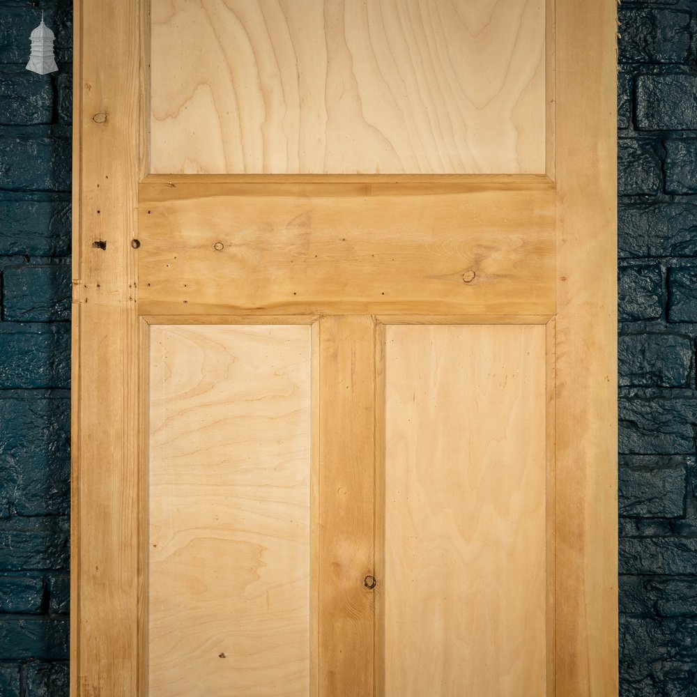 Pine Paneled Door, 3 Moulded Panel