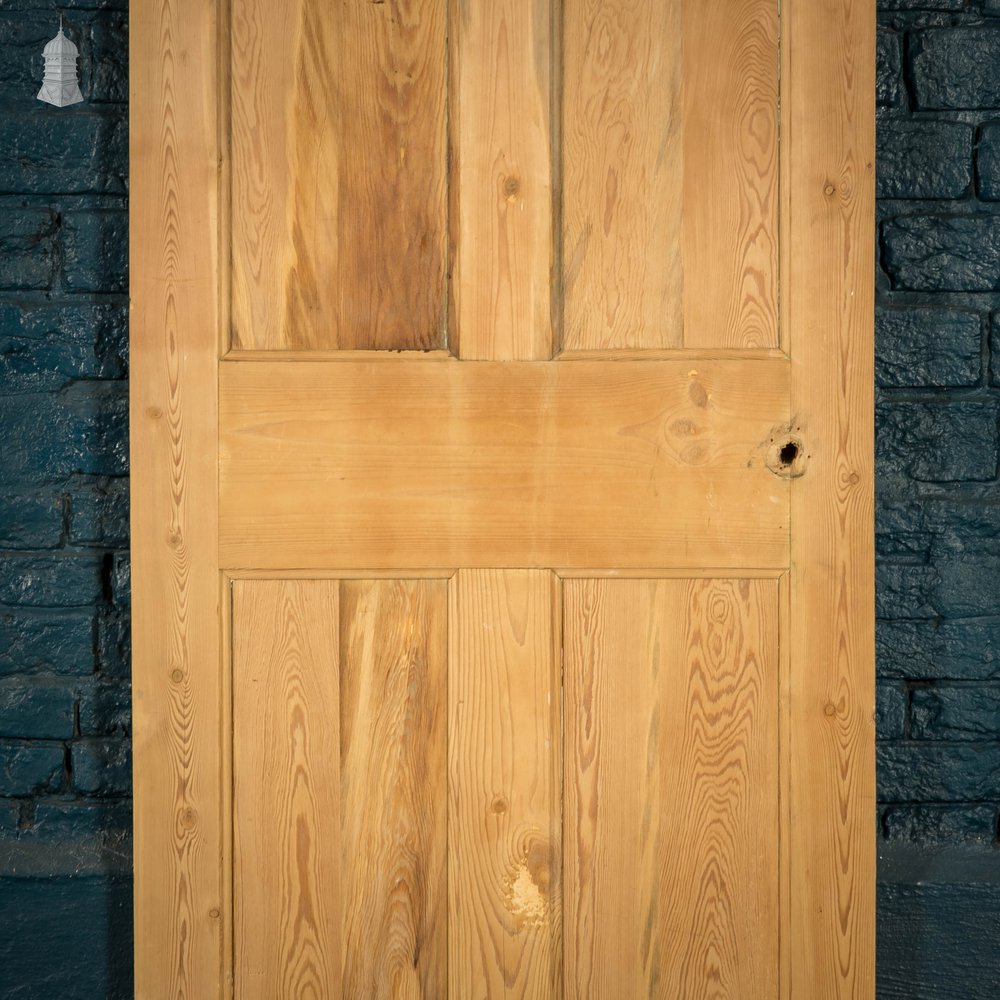 Pine Paneled Door, 4 Moulded Panel