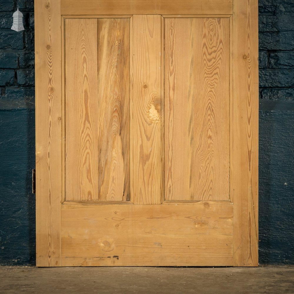 Pine Paneled Door, 4 Moulded Panel