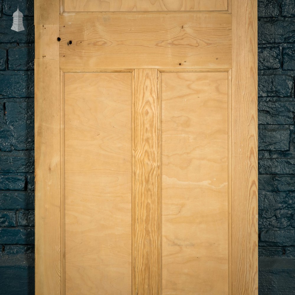 Pine Paneled Door, 3 Moulded Panel