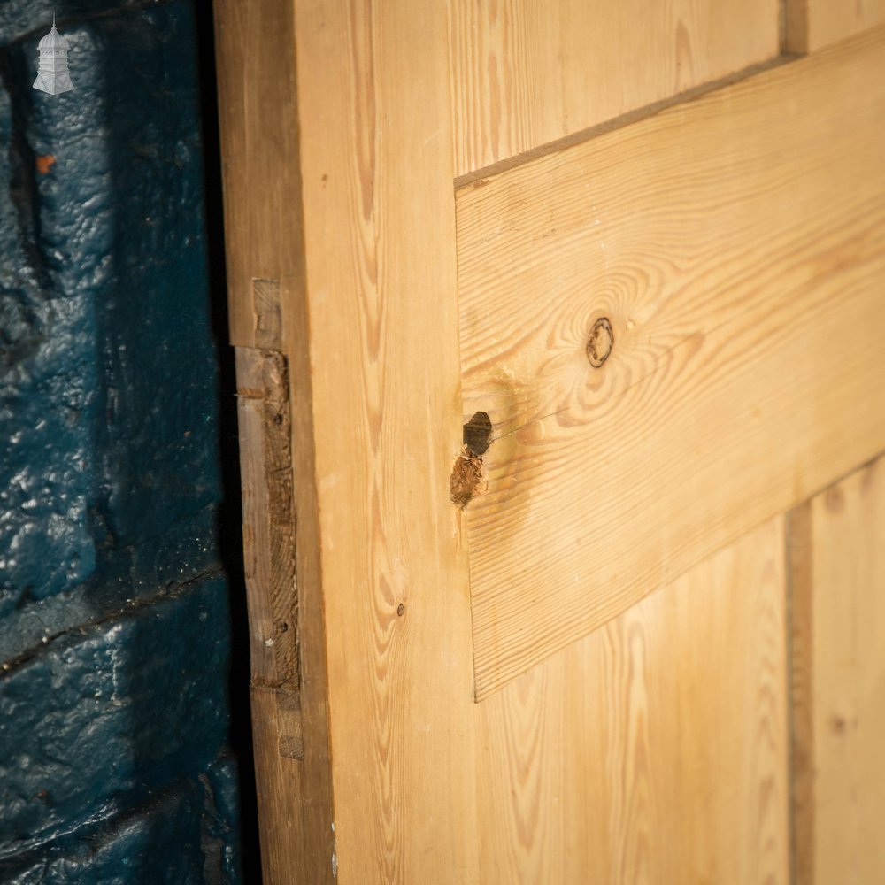 Pine Paneled Door, 4 Moulded Panel