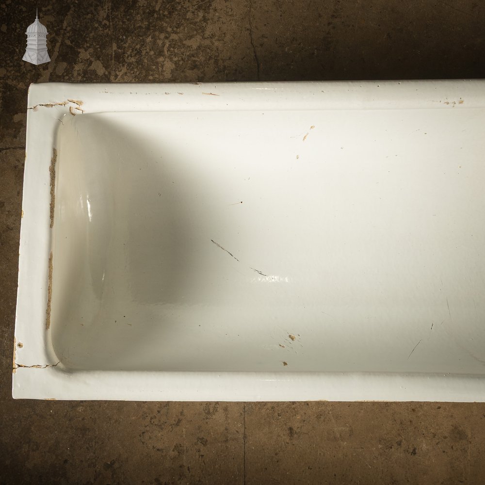 Sectional Trough Sink, White Glazed