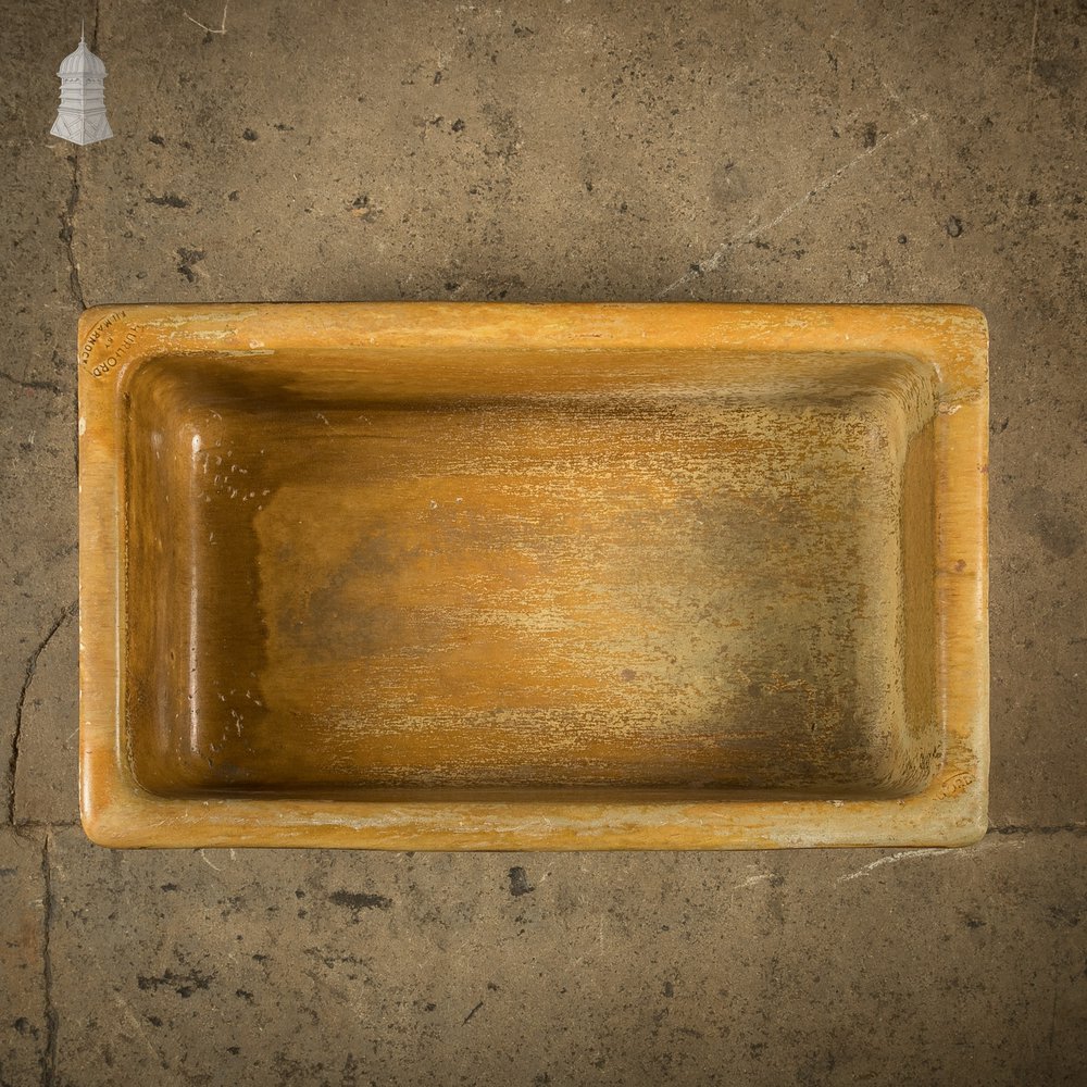 Trough Sink Planter, Worn Salt Glaze, Stamped ‘Hurlford by Kilmarnock’