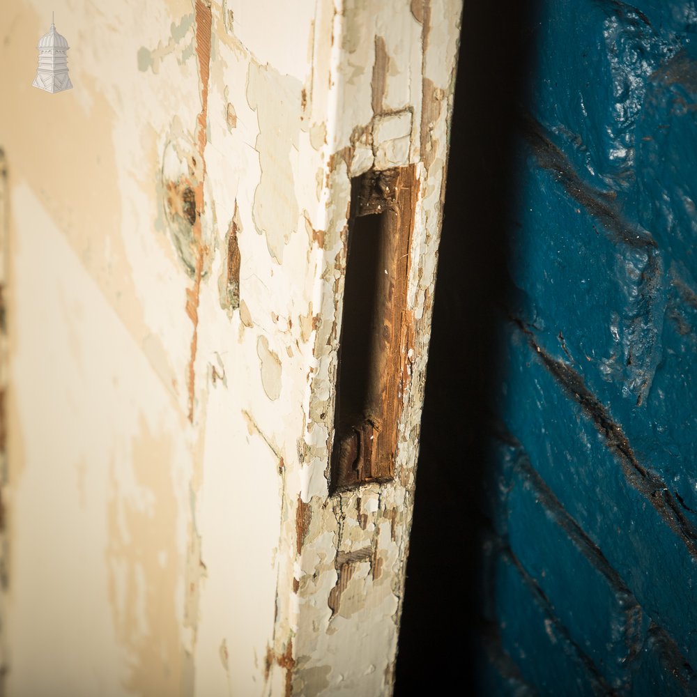 6 Panel Door, Six Moulded Panels, Distressed Cream Paint