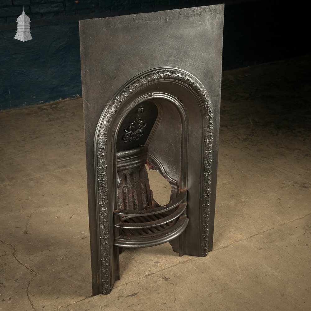 Bedroom Fire Insert, Petite Reclaimed Cast Iron Fireplace