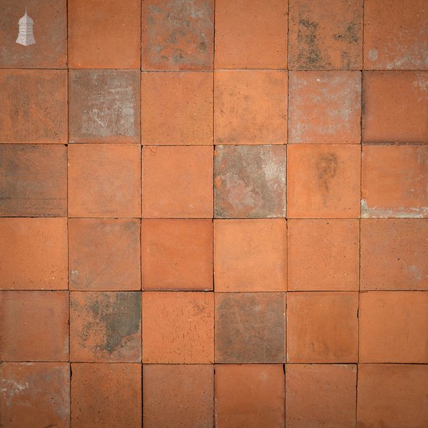 Red Quarry Tiles, 6" x 6" Batch of 154 - 3.4 Square Metres
