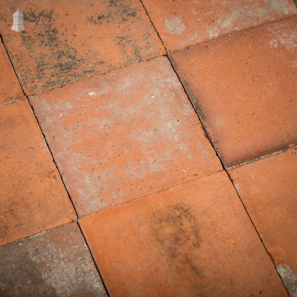 Red Quarry Tiles, 6" x 6" Batch of 154 - 3.4 Square Metres