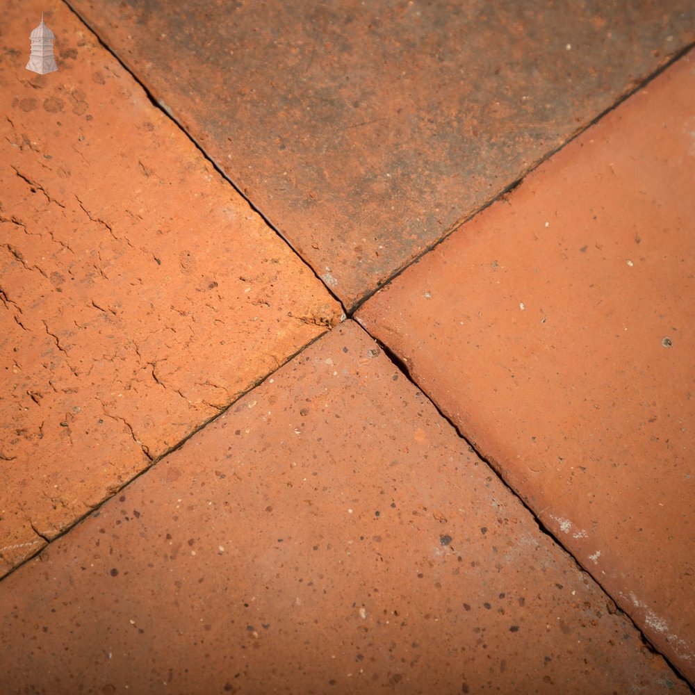 Red Quarry Tiles, 6" x 6" Batch of 154 - 3.4 Square Metres