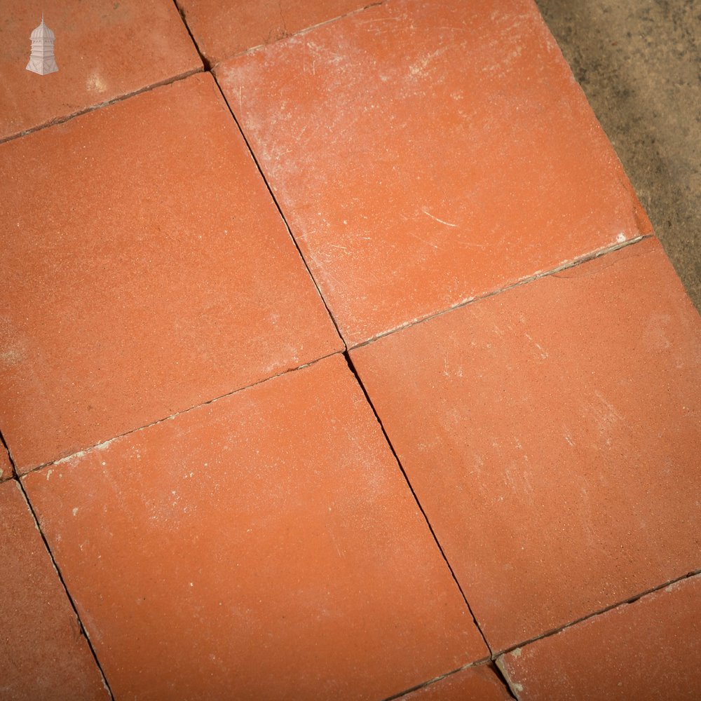 Red Quarry Tiles, 6" x 6" Batch of 120 - 2.8 Square Metres