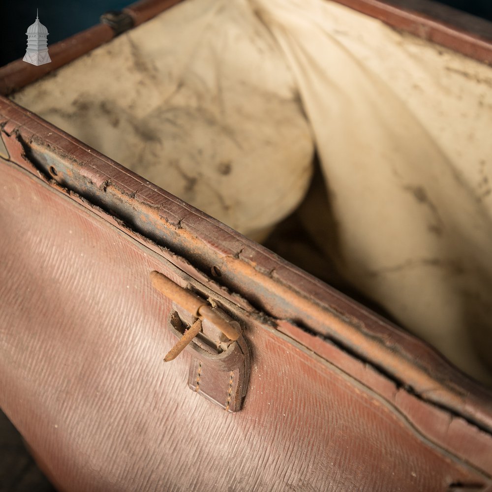 Leather Holdall Bag with Brass Hardware and H.J.T.C Monogram