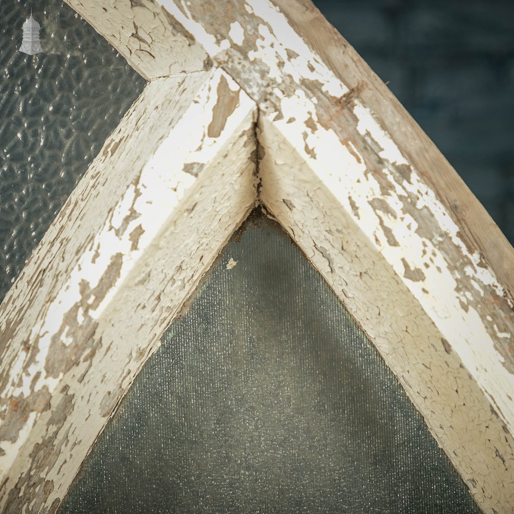 Arch Top Timber Window with Textured Glass