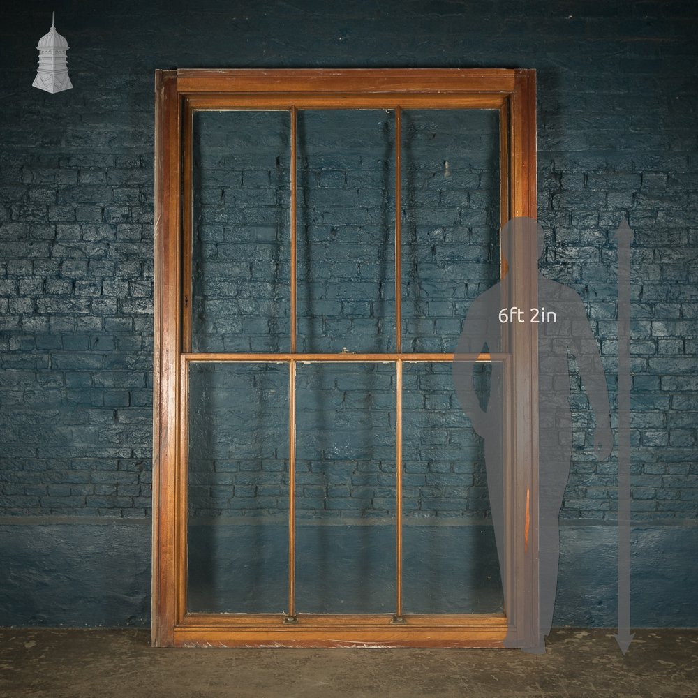 Hardwood Sliding Sash Window, 8ft high, Edwardian