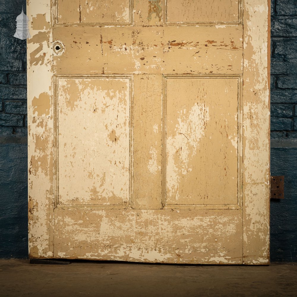 6 Panel Door, Six Moulded Panels, Distressed Paint