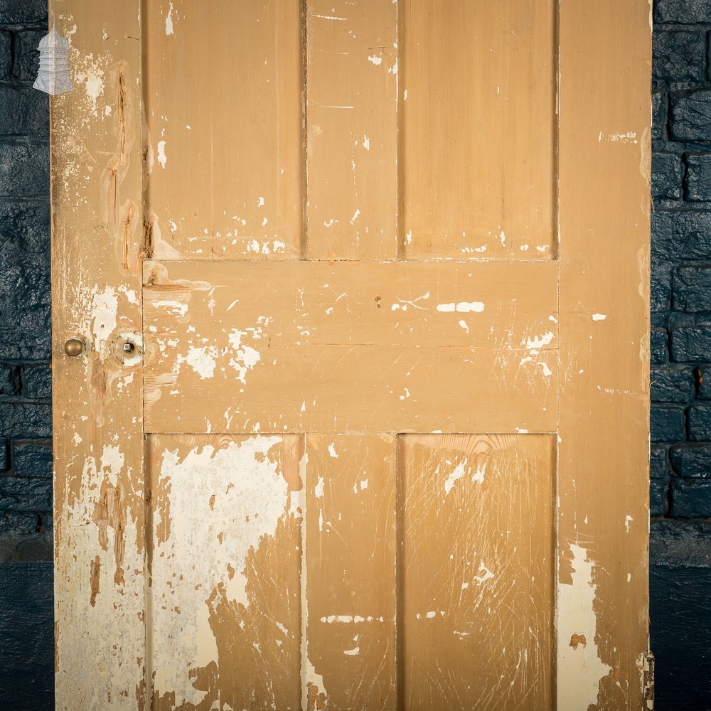 6 Panel Door, Distressed Paint