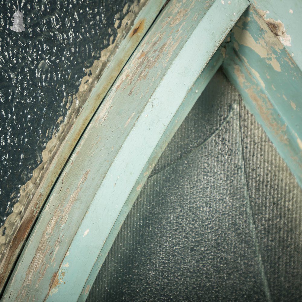 Arch Top Timber Window with Textured Glass