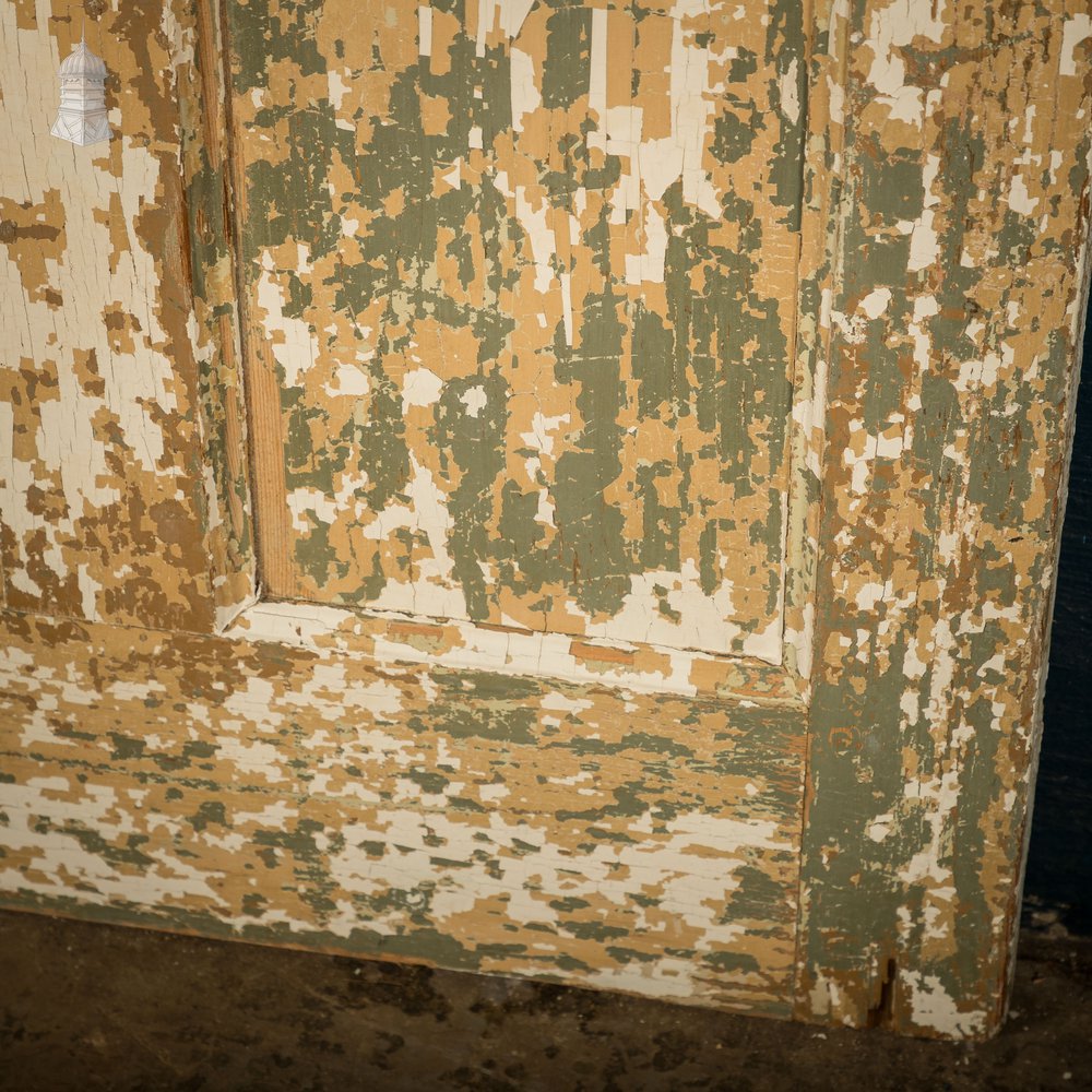 Six Panel Door, Moulded, Distressed Paint