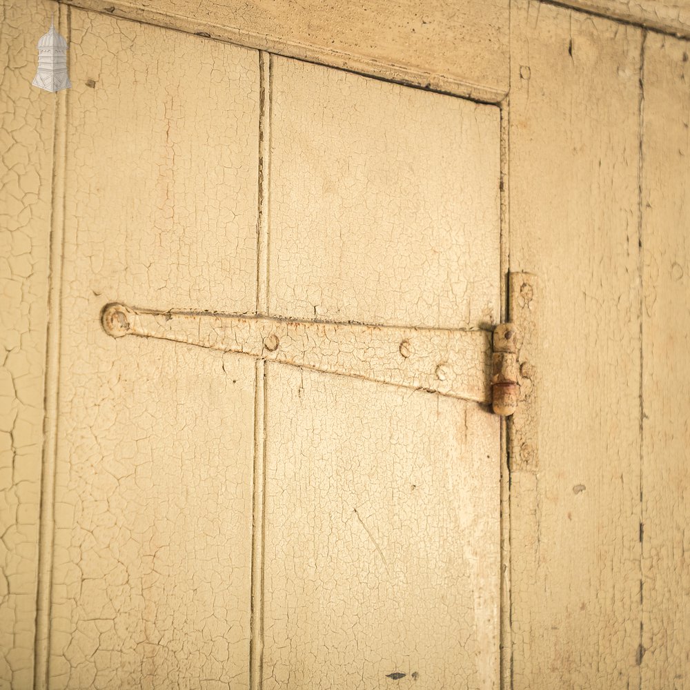 Reclaimed Industrial Cabinet – Distressed Cream Finish