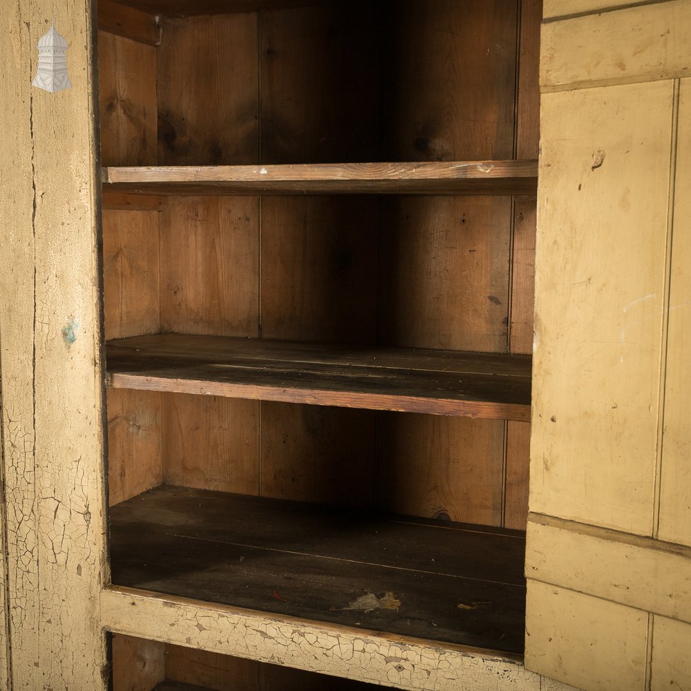 Reclaimed Industrial Cabinet – Distressed Cream Finish