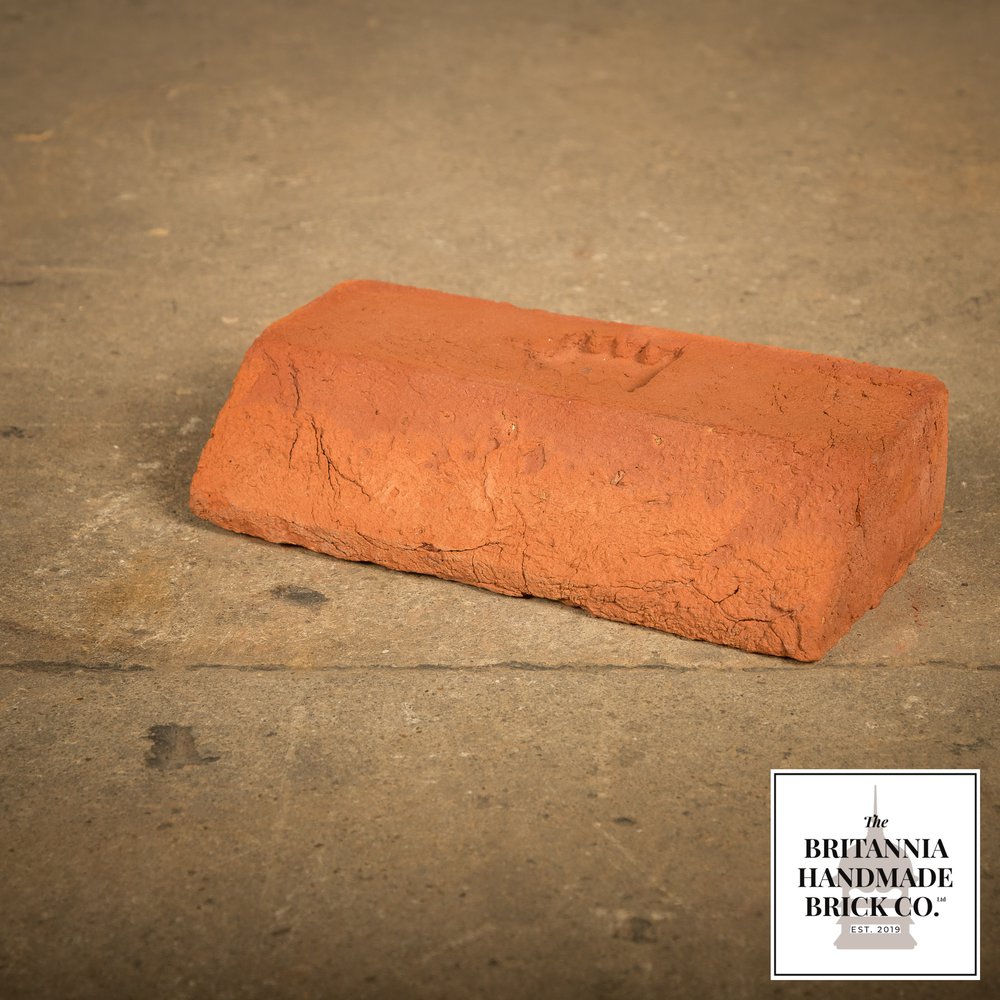 2" Plinth Stretcher Handmade Red Brick, Period Style Plinth Bricks