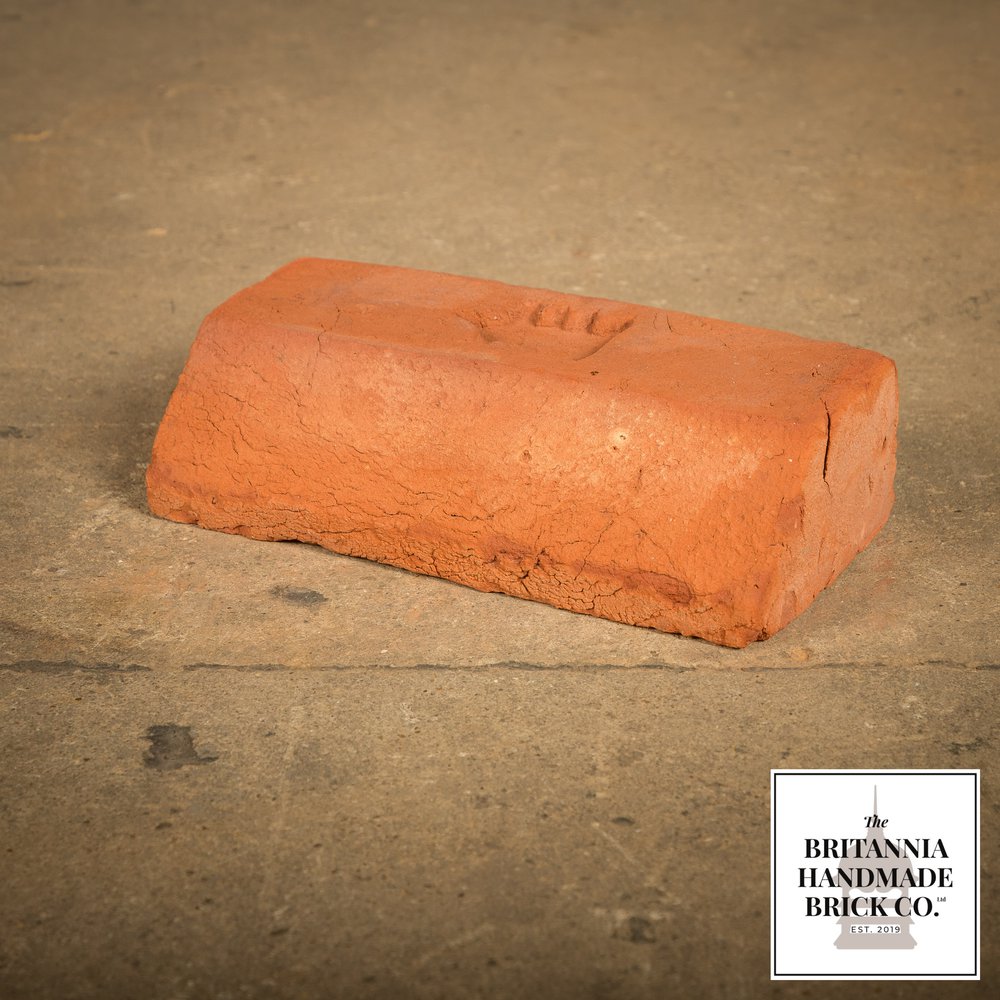 2 1/4" Plinth Stretcher Handmade Red Brick, Period Style Plinth Bricks