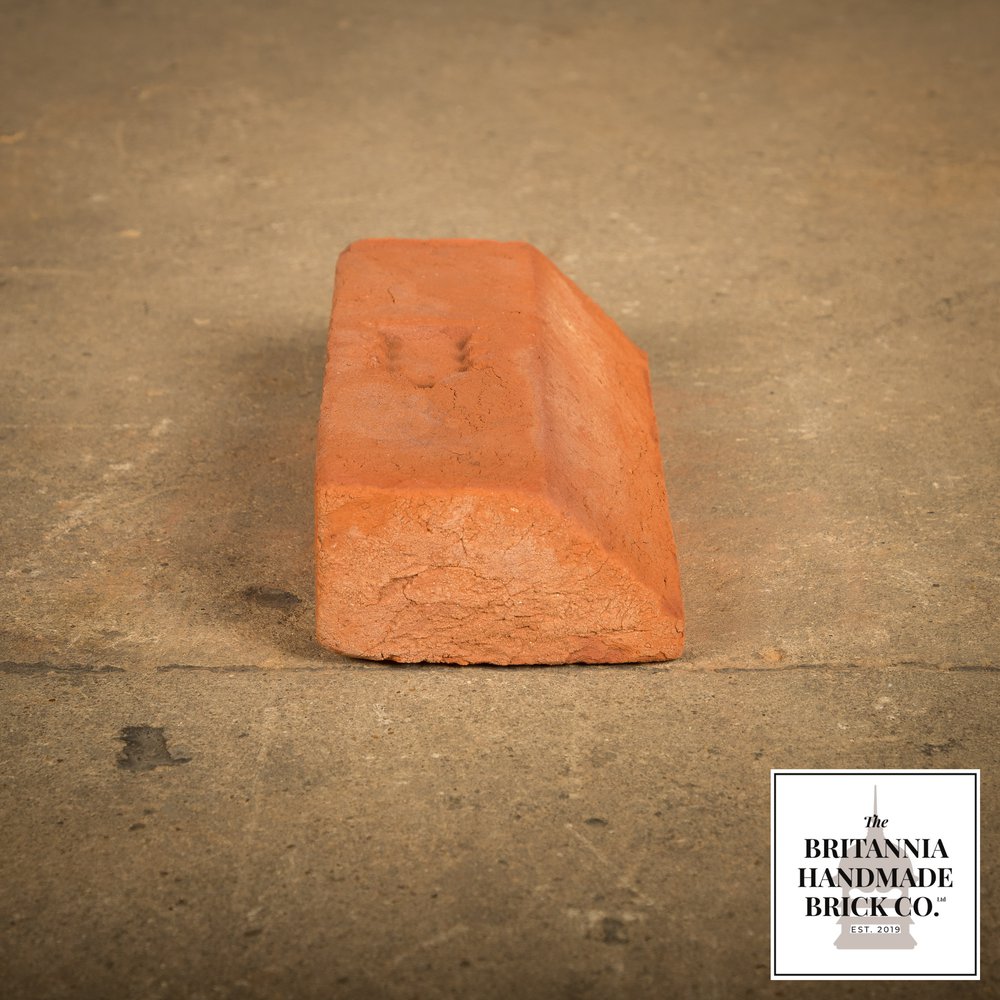 2 1/4" Plinth Stretcher Handmade Red Brick, Period Style Plinth Bricks