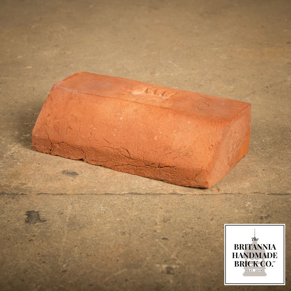 2 1/2" Plinth Stretcher Handmade Red Brick, Period Style Plinth Bricks