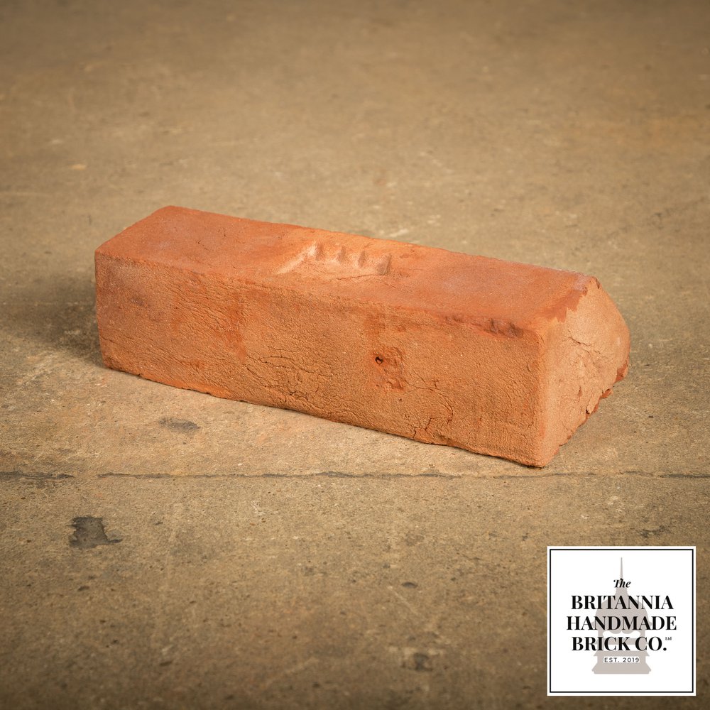 2 1/2" Plinth Stretcher Handmade Red Brick, Period Style Plinth Bricks