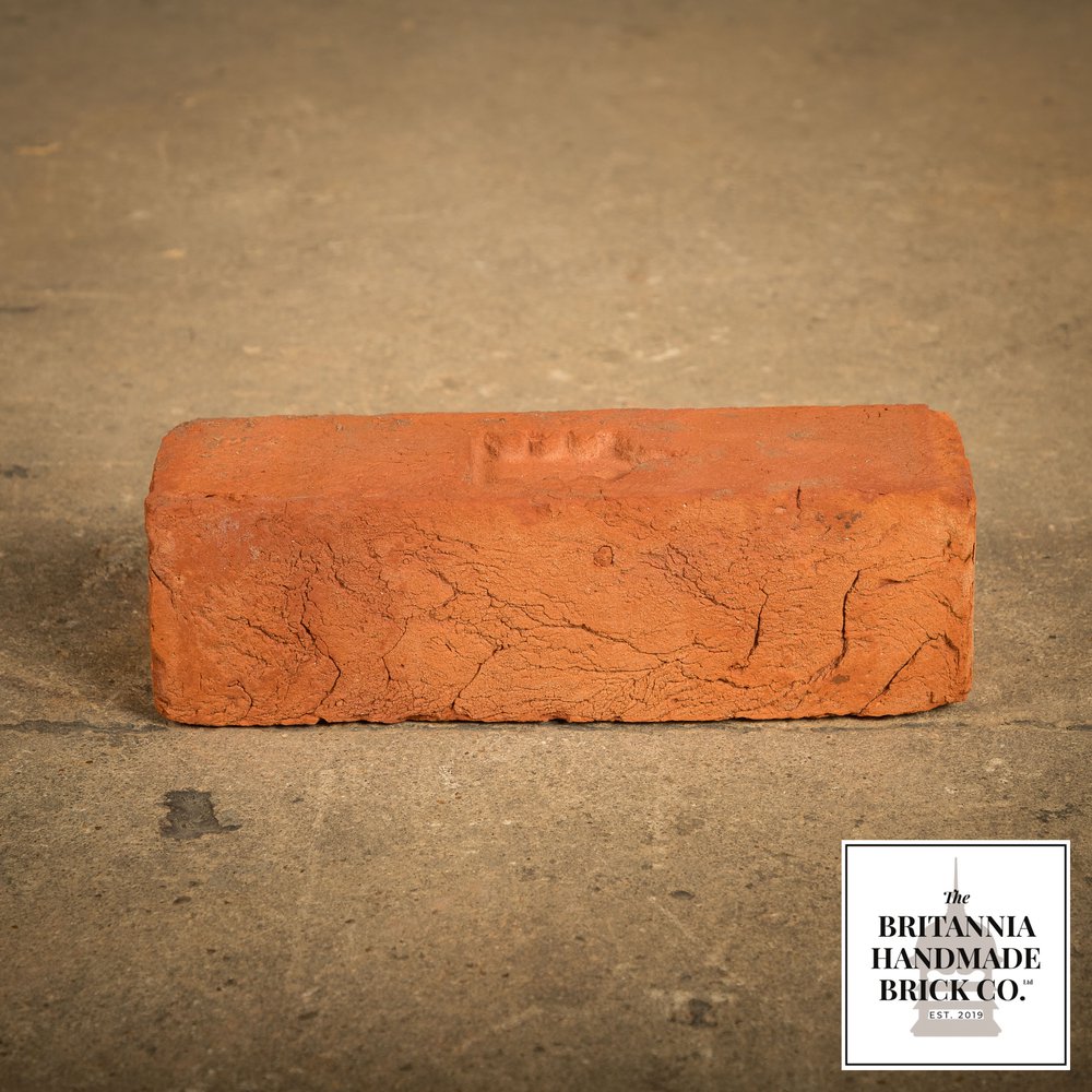 2 3/4" Plinth Stretcher Handmade Red Brick, Period Style Plinth Bricks