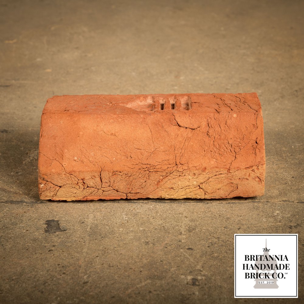 3" Plinth Stretcher Handmade Red Brick, Period Style Plinth Bricks