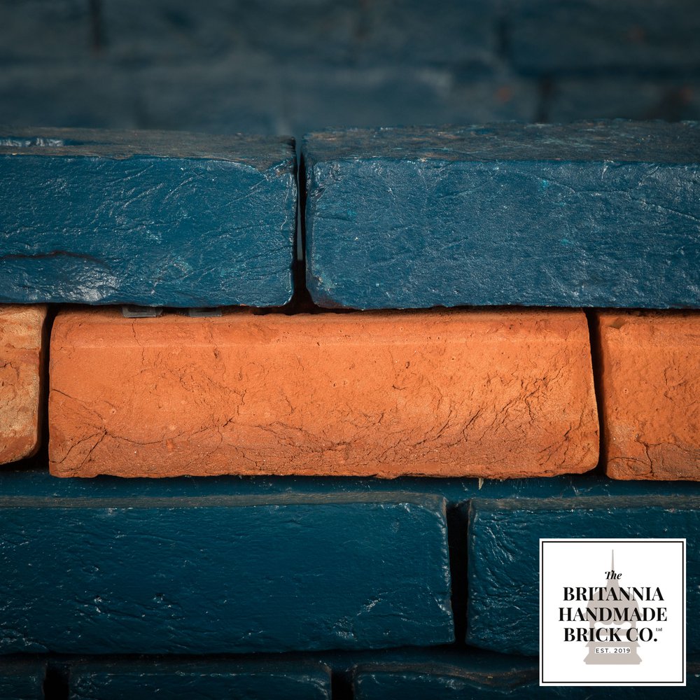 2 1/4" Stepped Plinth Stretcher Handmade Red Brick, Period Style Plinth Bricks