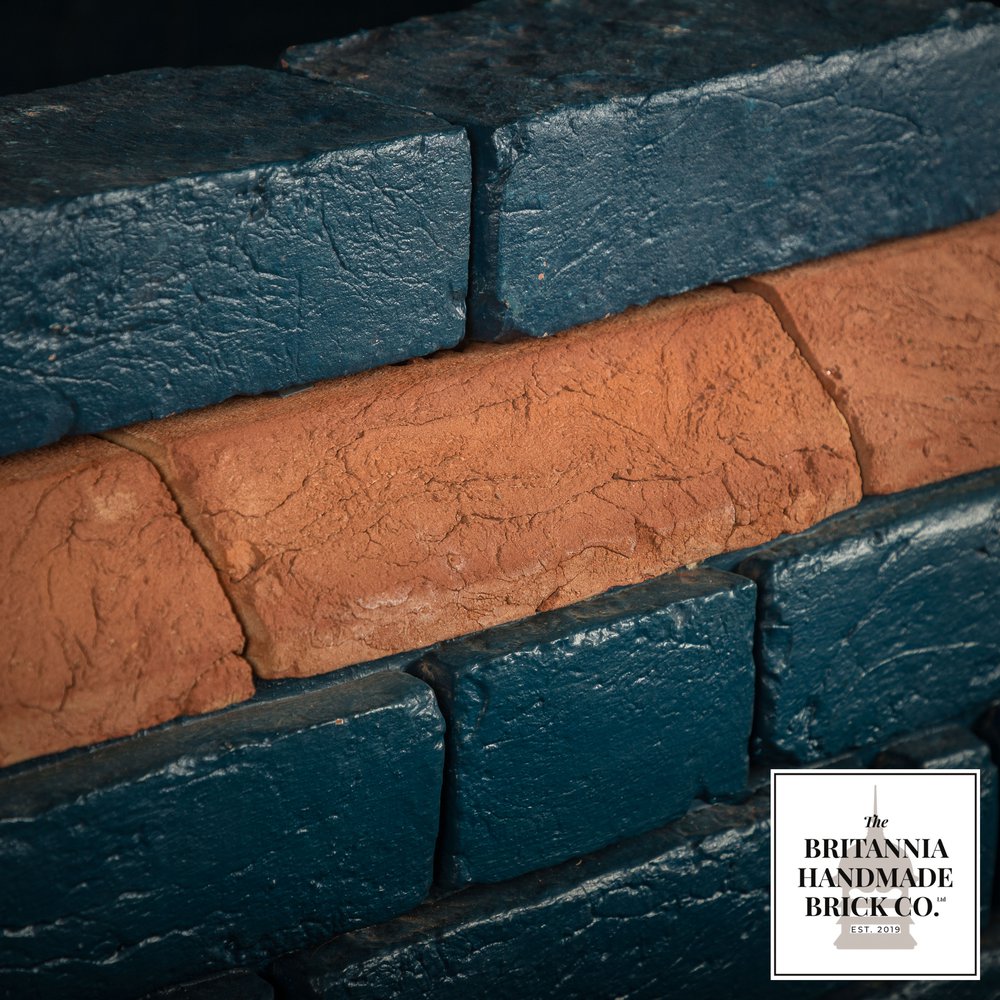2 1/4" Plinth Stretcher Handmade Red Brick, Period Style Plinth Bricks