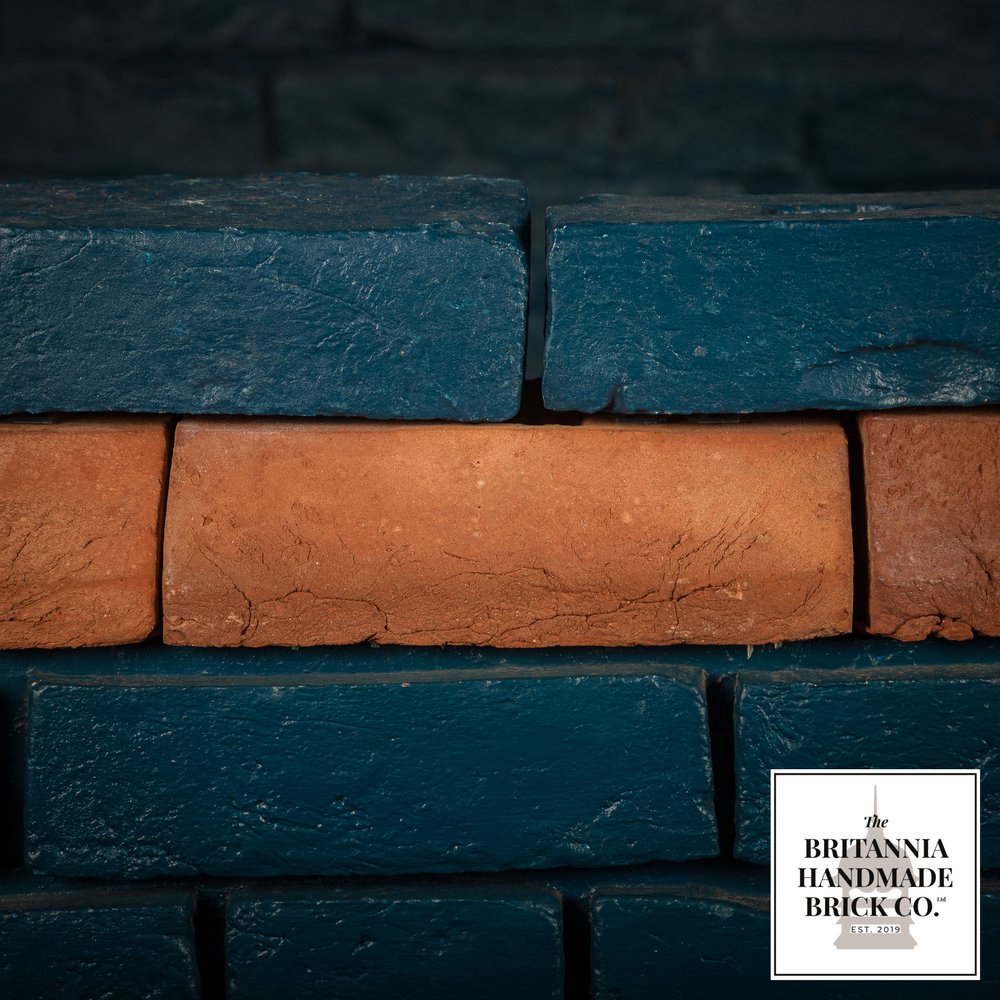 2 1/2" Plinth Stretcher Handmade Red Brick, Period Style Plinth Bricks