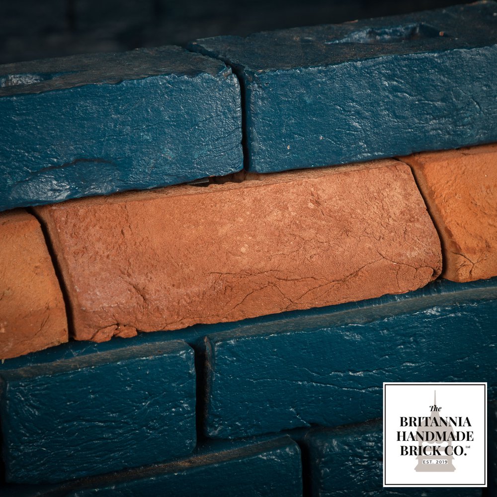 2 1/2" Plinth Stretcher Handmade Red Brick, Period Style Plinth Bricks